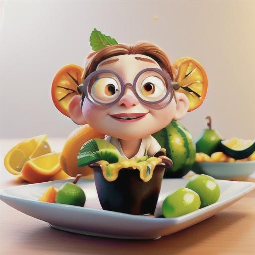 Fresh Fruit with Orange Sour Cream