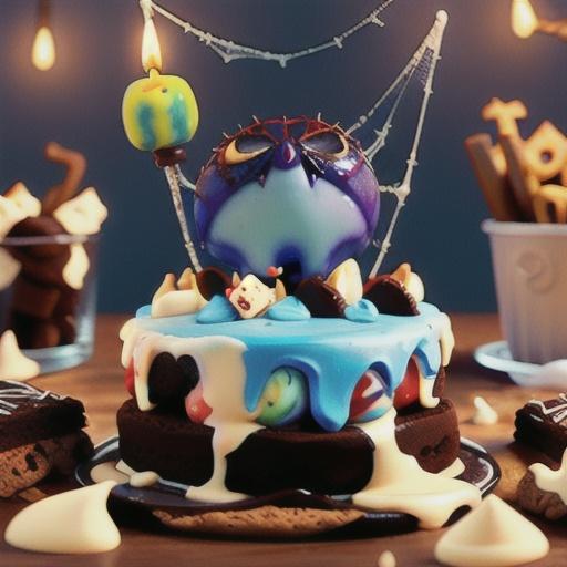 Spooky Spiderweb Brownies