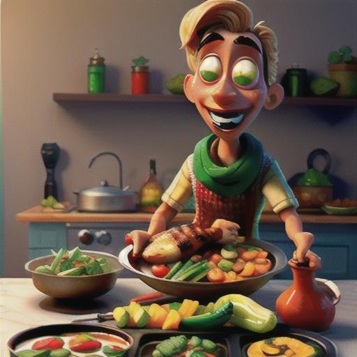 Grilled Masala Chicken with Vegetables