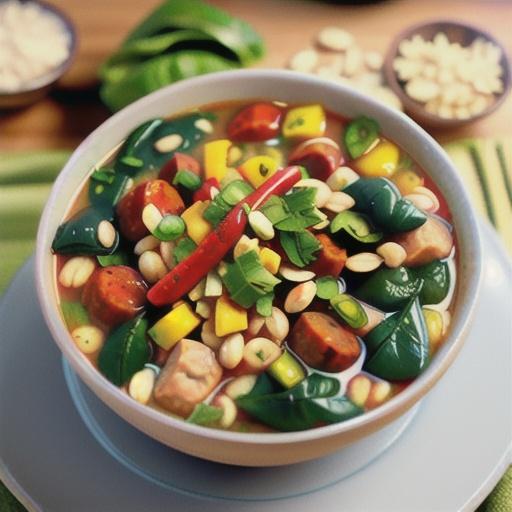 Turkey Sausage Barley Soup