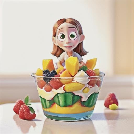 Mango, raspberry and passionfruit trifles