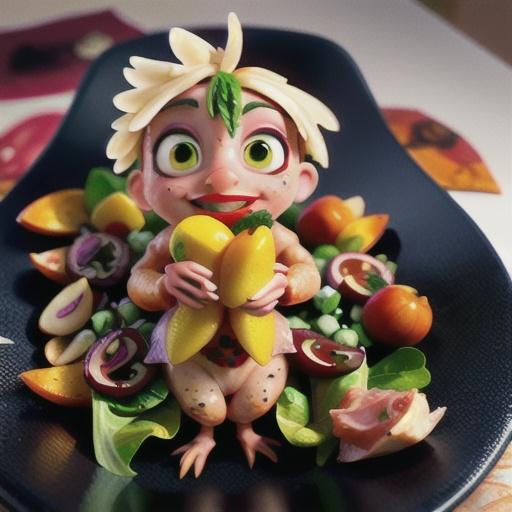 Prosciutto chicken with pear & hazelnut salad