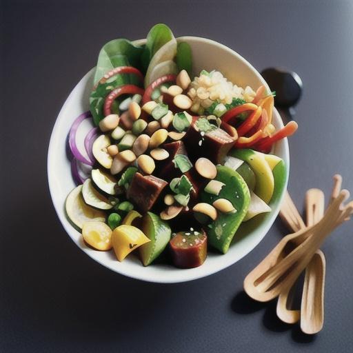 17-minute beef satay salad bowl recipe