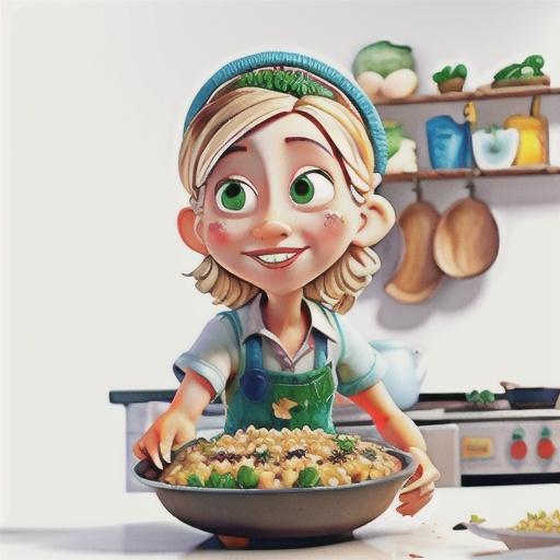 Glazed teriyaki cauli-blossom rice bake