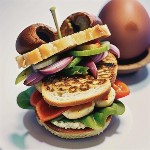 Curried egg, mayo and green shallot sandwiches