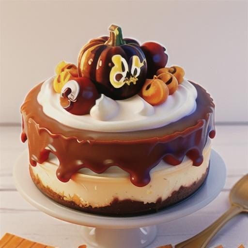 Toffee-Pumpkin Cheesecake