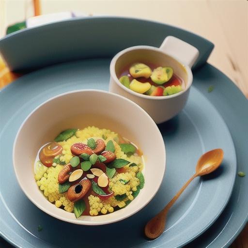 Couscous with toasted almonds