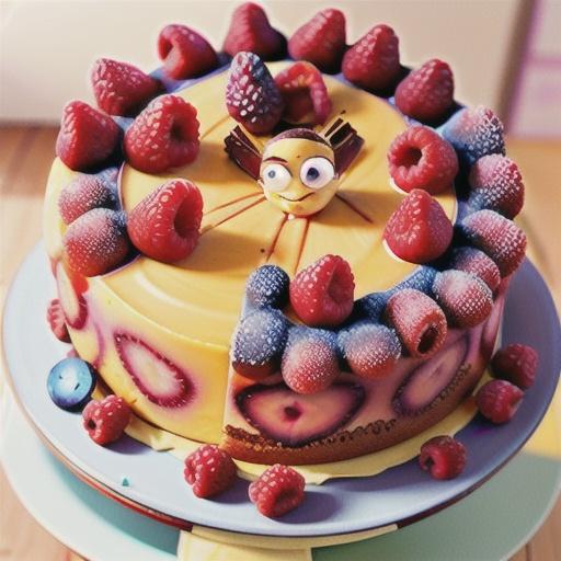 Raspberry Upside-Down Cake