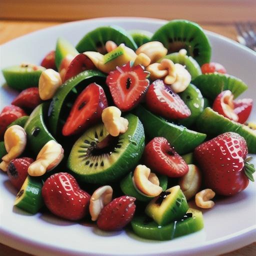 Strawberry, Kiwi, and Spinach Salad