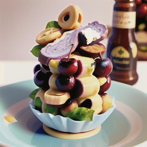 Sour cherry and goat's cheese zuccotto