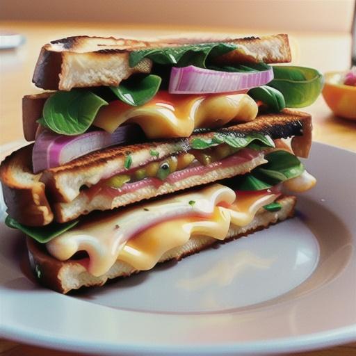 Pico De Gallo Grilled Cheese Sandwich