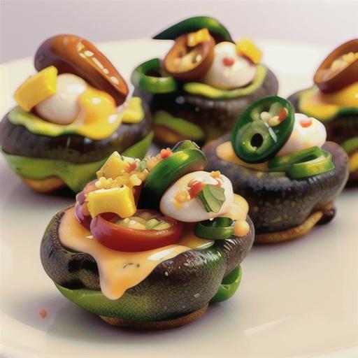 Jalapeno Popper Mushrooms
