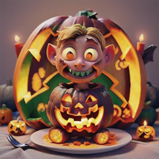 Halloween Jack-O'-Lantern Meatloaf