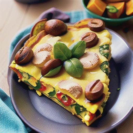 Roasted pumpkin, rocket and fetta frittata