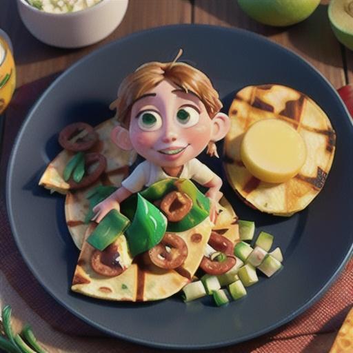 Potato and Sausage Quesadillas