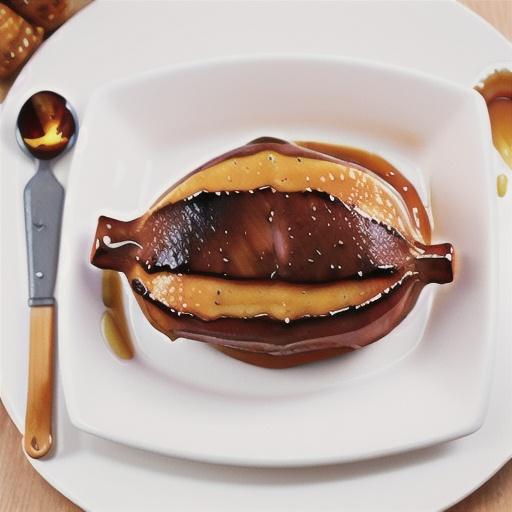 Burnt honey and orange glazed ham