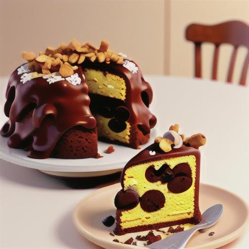 Chocolate Chip-Pumpkin Spice Cake