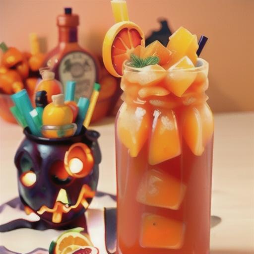Orange-Carrot Juice Halloween Cocktail