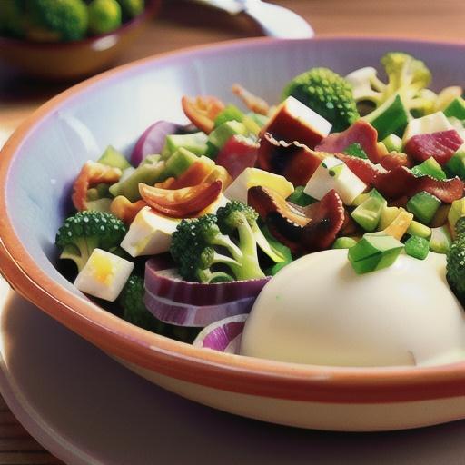 Broccoli Cauliflower Salad