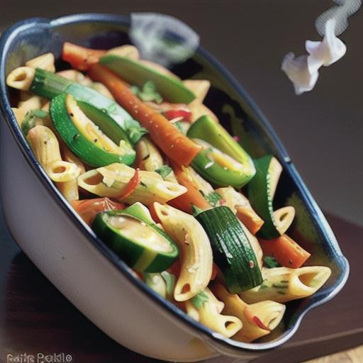 Pasta Primavera with Smoked Gouda