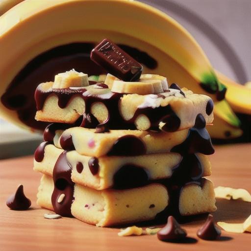 Spiced Chocolate Chip Banana Cookie Bars