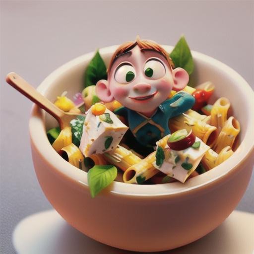 Marinated feta and olive pasta