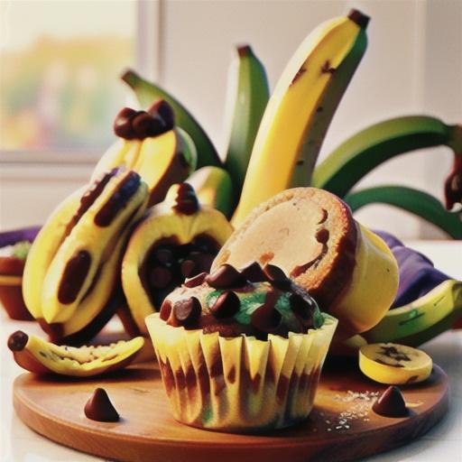 Chocolate Chip Banana Muffins (White Whole Wheat Flour)