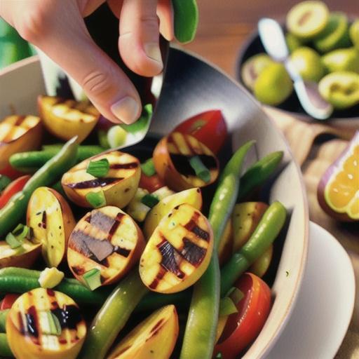 Grilled Potato-Green Bean Salad