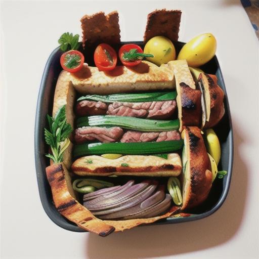 Mediterranean lamb bake