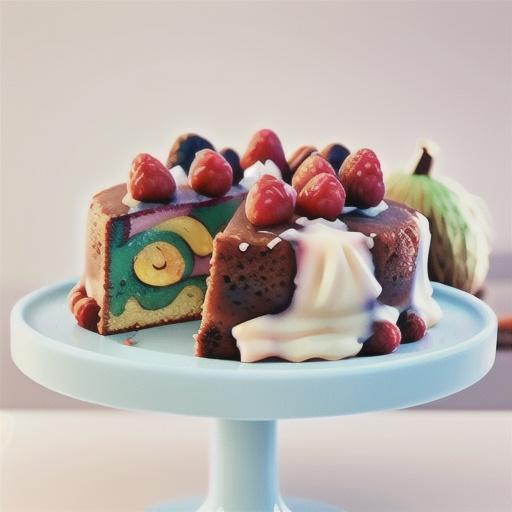 Raspberry & coconut cakes