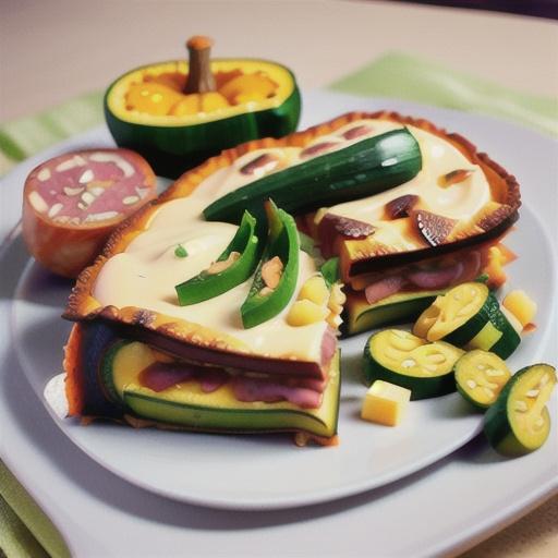 Zucchini and sweet potato slice