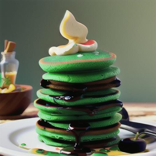 Green Velvet St. Paddy's Pancakes