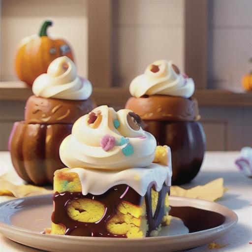 Iced Pumpkin Blondies