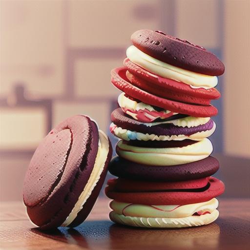 Red Velvet Whoopie Pies with Cream Cheese Filling