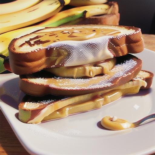 Peanut Butter and Banana French Toast