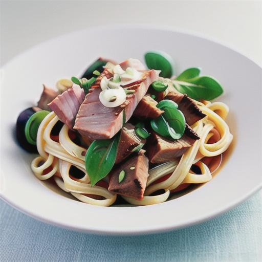 Tuna and rocket pasta