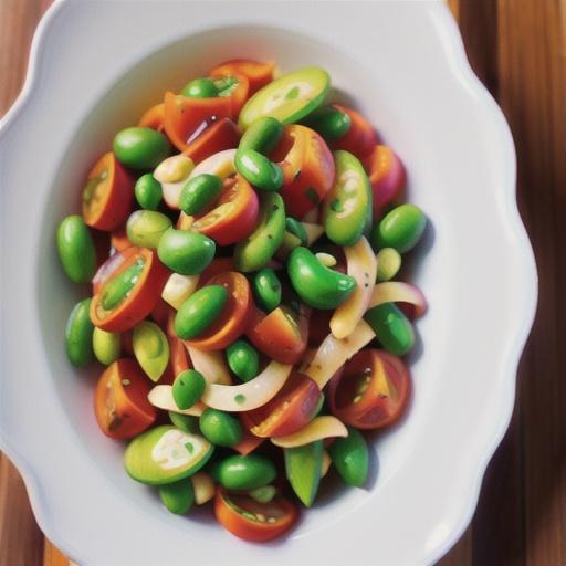 Pumpkin, broad bean & risoni salad