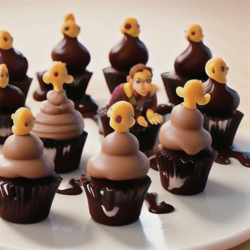 Ganache-Topped Brownie Bites