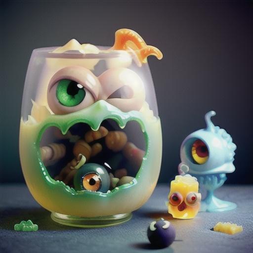 Eye of Newt Halloween Gelatin Bowl
