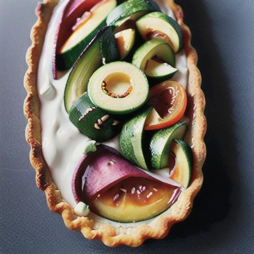 Greek zucchini and rice tart