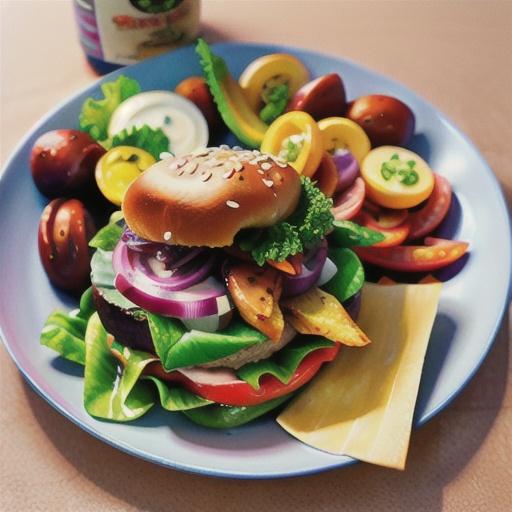 Chicken nicoise burger