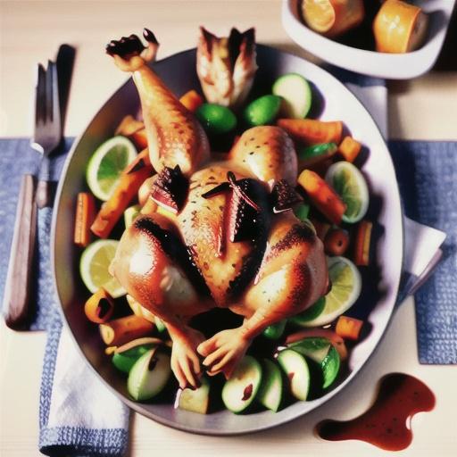 Portuguese-style roast chicken