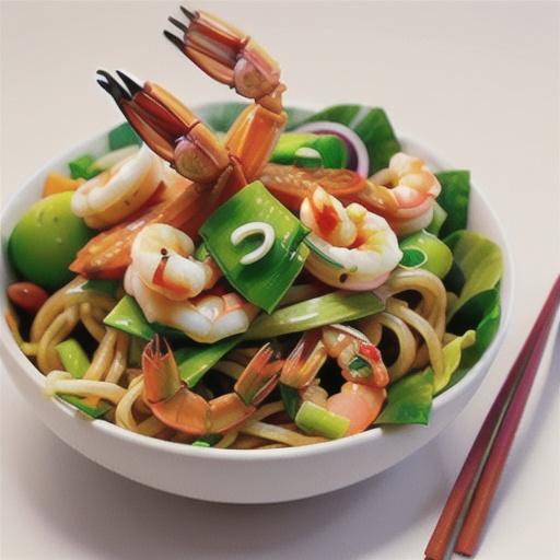 Vietnamese-style noodle & prawn salad