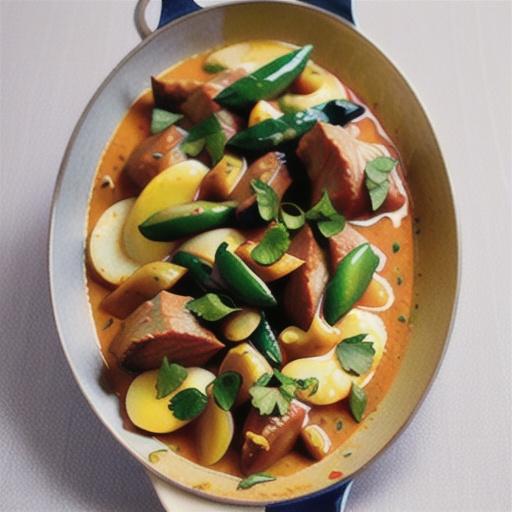 Slow-cooked spicy lamb curry recipe