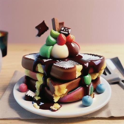 Hot cross bun chocolate french toast