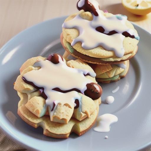 Frosted Lemon-Chardonnay Cookies