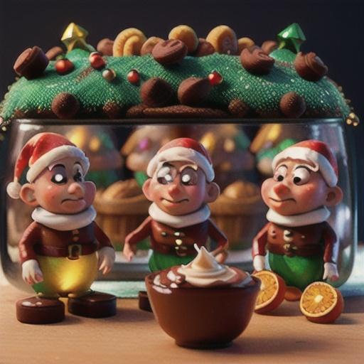 Italian Christmas Cookies with Cocoa and Orange Liqueur