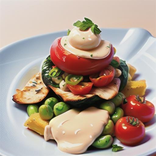 Ricotta & spinach chicken with polenta & tomatoes