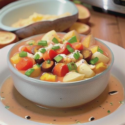 Slow Cooker, Easy Baked Potato Soup