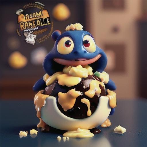 Turtle Brownie Football Cheese Ball